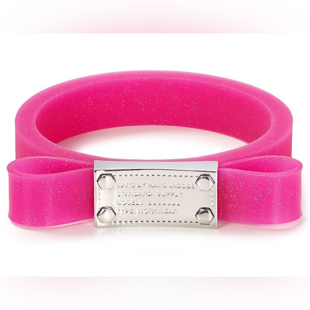 Marc by Marc Jacobs Jelly Bow Bracelet & Juicy Couture Pave Plate Chain Bracelet